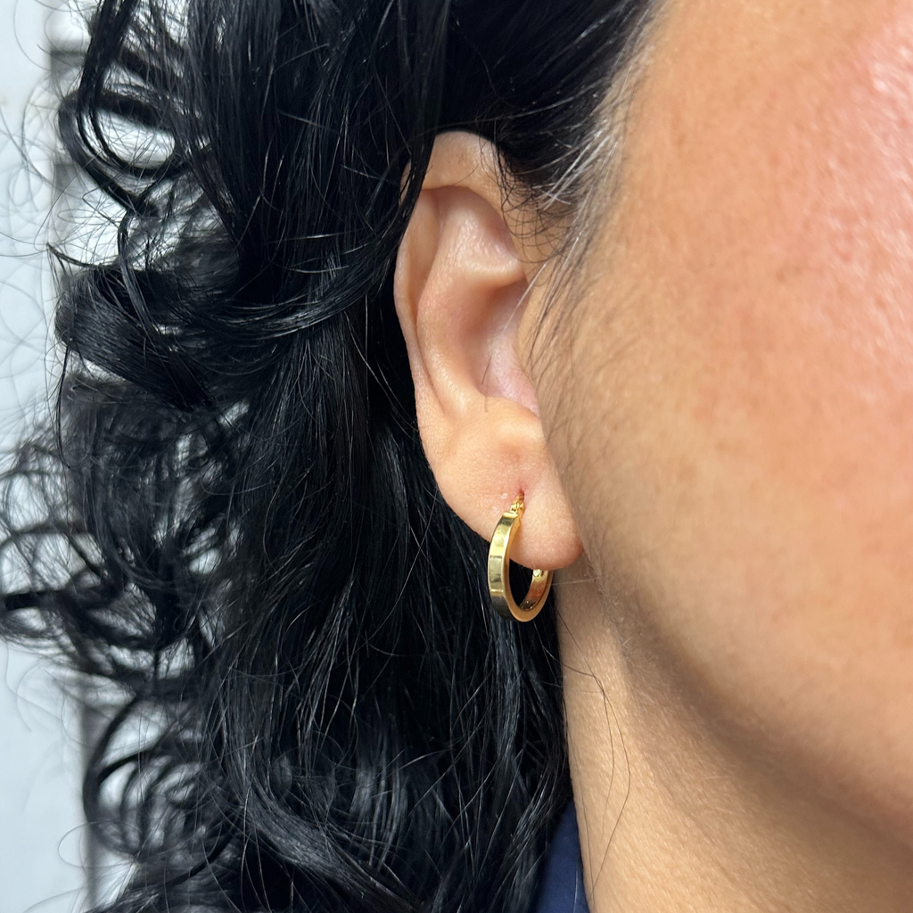 Vintage Birks 18k Gold Hoop Earrings + Montreal Estate Jewelers