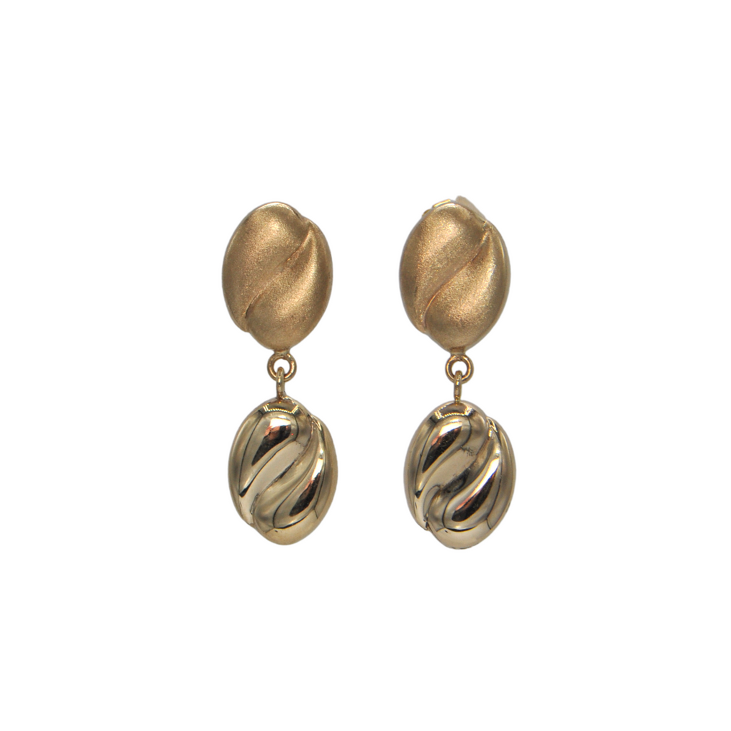 Vintage 14k Gold Drop Earrings + Montreal Estate Jewelers 