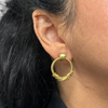 Vintage 18k Gold Door Knocker Style Earrings + Montreal Estate Jewelers