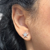 0.89ct Illusion Set Diamond Star Stud Earring