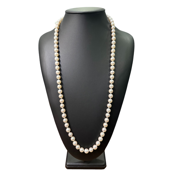 Estate 8.5 - 9 mm Japanese Akoya Pearl Necklace 31.5