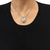 Estate Italian 'Zacan' Diamond 18K White Gold Necklace + Montreal Estate Jewelers