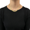 Vintage 18K Tri-Colored Gold Graduated Fringe Necklace