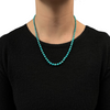 Vintage Graduated Turquoise Bead Necklace 14k Gold Clasp