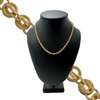 Vintage 18k Gold Round Twisted Cable Link 35" Necklace + Montreal Estate Jewelers