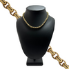 Vintage 18k Gold Oval Rolo Link Necklace + Montreal Estate Jewelers