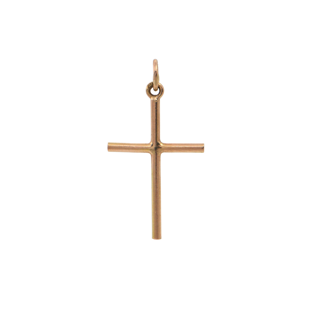 Vintage 14K Gold Cross Pendant + Montreal Estate Jewelers