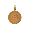 21.6k Gold 1888 20 Mark Wilhelm II Coin Pendant + Montreal Estate Jewelers