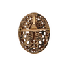 Vintage 18k Gold Aztec God Pendant/Brooch + Montreal Estate Jewelers