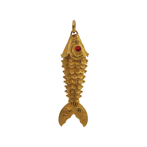 24K Gold Articulated Koi Fish Pendant + Montreal Estate Jewelers