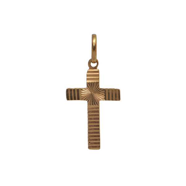 Vintage Italian 18k Gold Cross Pendant + Montreal Estate Jewelers