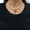 Edwardian English Amethyst and Seed Pearl 15ct Lavallière Pendant + Montreal Estate Jewelers