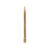 Diamond 18K Yellow Gold Matchstick Pendant + Montreal Estate Jewelers