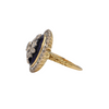 English (London) Diamond and Enamel 18k Gold Ring (1971)