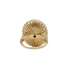 English (London) Diamond and Enamel 18k Gold Ring (1971)