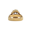 Mid-Century Brutalist Diamond 18k Yellow Gold Ring + Montreal Estate Jewelers