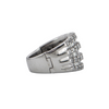 Estate Diamond Multi-Band Platinum Ring With Hinged Band + Montreal Estate Jewelers