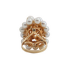 Vintage Pearl and Gold Leaf Cluster Ring + Montreal Estate Jewelers