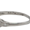 Vintage GIA Certified 1.00ct Diamond Platinum Ring