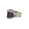 Vintage Pink Sapphire and Diamond 14K Gold Ring + Montreal Estate Jewelers
