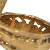 Mid-Century Brutalist 17.0ct Citrine 18K Gold Ring + Montreal Estate Jewelers