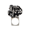 Estate Signed Walter Schluep Brutalist Style Sterling Silver Ring + Montreal Estate Jewelers