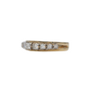 Vintage Diamond 14K Yellow Gold Semi-Eternity Band + Montreal Estate Jewelers