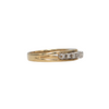 Vintage Diamond 14K Yellow Gold Semi-Eternity Band + Montreal Estate Jewelers