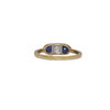 Antique Diamond and Synthetic Sapphire 18k Gold Ring C.1920's + Montreal Estate Jewelers