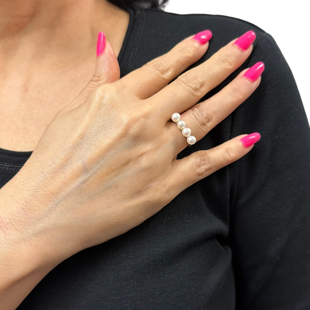 Birks Rock Pearl Collection Sterling Stackable Ring Set– Daisy