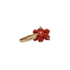 Mid-Century 18K Gold Coral Bead Cluster Ring + Montreal Estate Jewelers