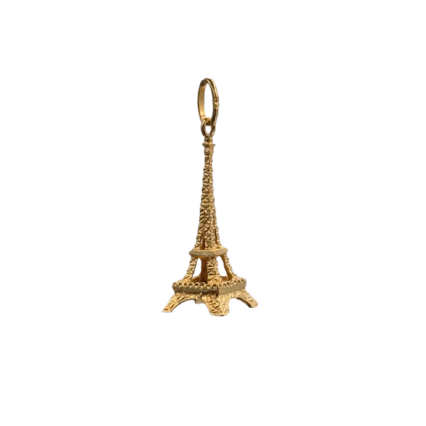 Vintage 18K Yellow Gold Eiffel Tower Charm