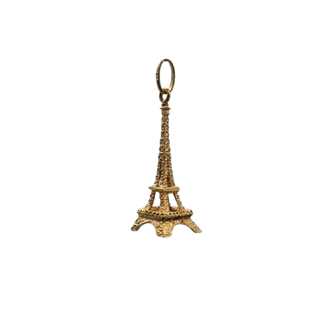 Vintage 18K Yellow Gold Eiffel Tower Charm