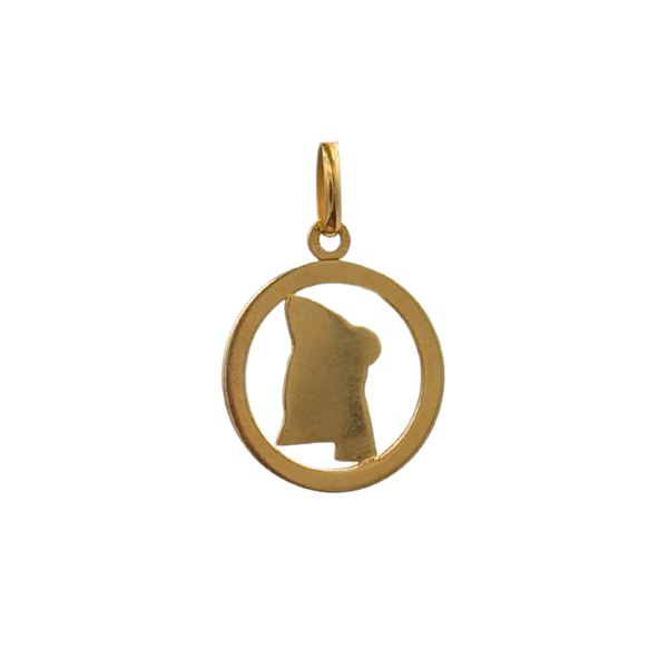 Vintage 18k Yellow Gold Aquarius Zodiac Sign Charm