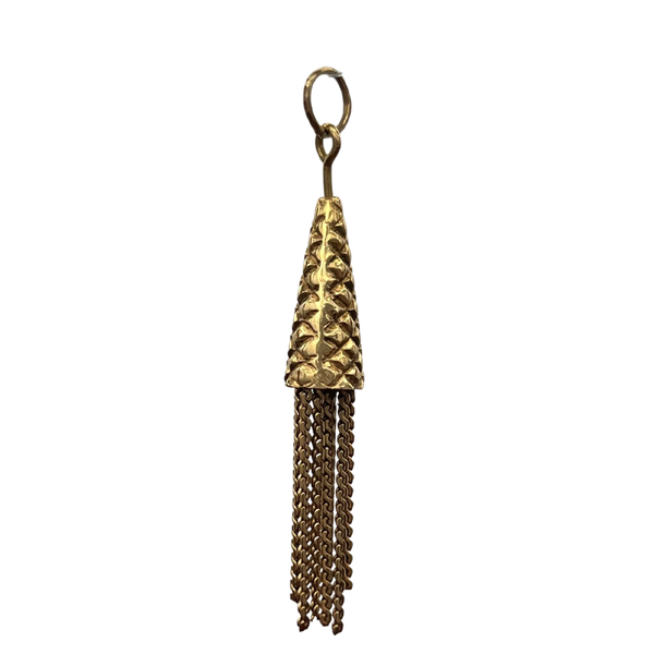 Vintage 22k Gold Coin and 18K Gold Carabiner Charm Holder