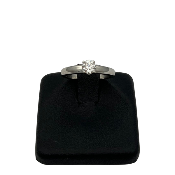 Vintage Birks 0.34ct Diamond Solitaire ring in 18k White gold - Daisy exclusive jewellers
