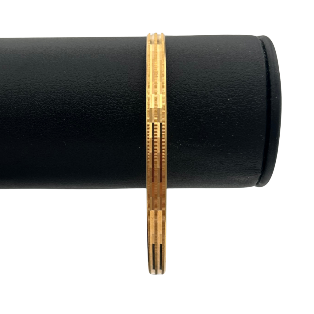 Vintage Egyptian 21k gold solid Flat optical flash motif (4 identical) - daisy exclusive jewellers