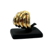 Vintage Henry Dunay 18k yellow gold swirl cocktail ring 1 - Daisy Exclusive Jewellers