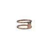 14K Rose Gold double ring