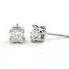 1.42 ct Diamond stud Princess Cut earrings - GIA certified - montreal jeweller - Daisy Exclusive