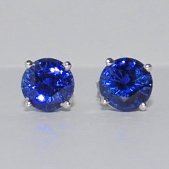 18K Blue Sapphire Stud Earrings - Westmount, Montreal, Quebec