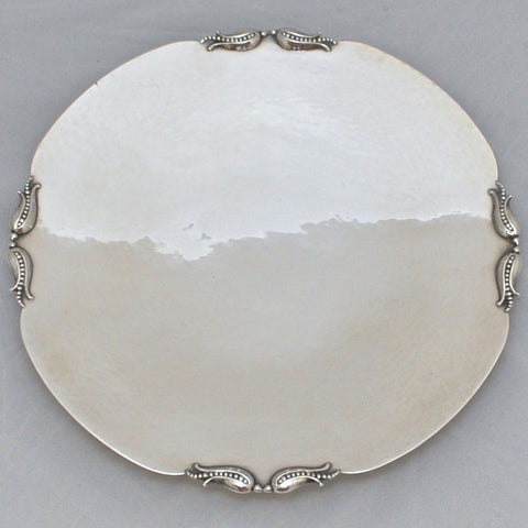 Vintage Carl Poul Petersen Sterling Silver Tray - Westmount, Montreal - Daisy Exclusivers
