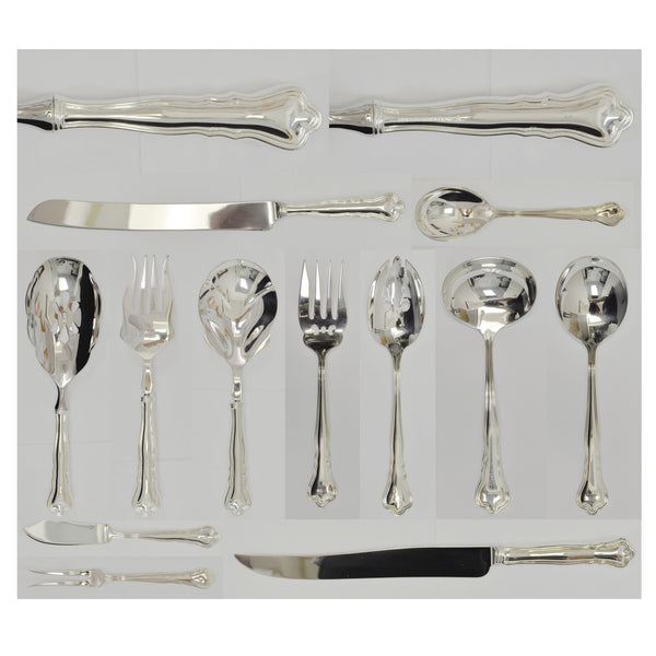 Birks Silver Plate Chippendale pattern silverware