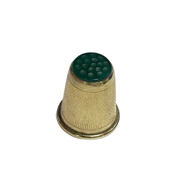 Vintage 14K Yellow Gold Thimble + Montreal Estate Jewelers