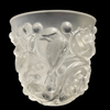 Mid-Twentieth Century Lalique France 'Avallon' Opalescent Glass Vase + Montreal Estate Jewelers