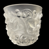 Mid-Twentieth Century Lalique France 'Avallon' Opalescent Glass Vase + Montreal Estate Jewelers