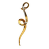 Vintage Pomellato 18K Yellow Gold and Diamond Snake Brooch/Pendant