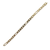 Vintage 18k Yellow Gold Figaro Link Bracelet + Montreal Estate Jewelers
