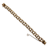 Vintage Retro 10K Yellow Gold Large Double Hoop Link Bracelet + Montreal Estate Jewelers
