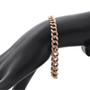 Vintage 9K Rose Gold Graduated Curb Link Bracelet + Montreal Estate Jewelers
